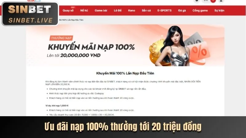 Tiền thưởng đăng ký MB666 cho thành viên mới